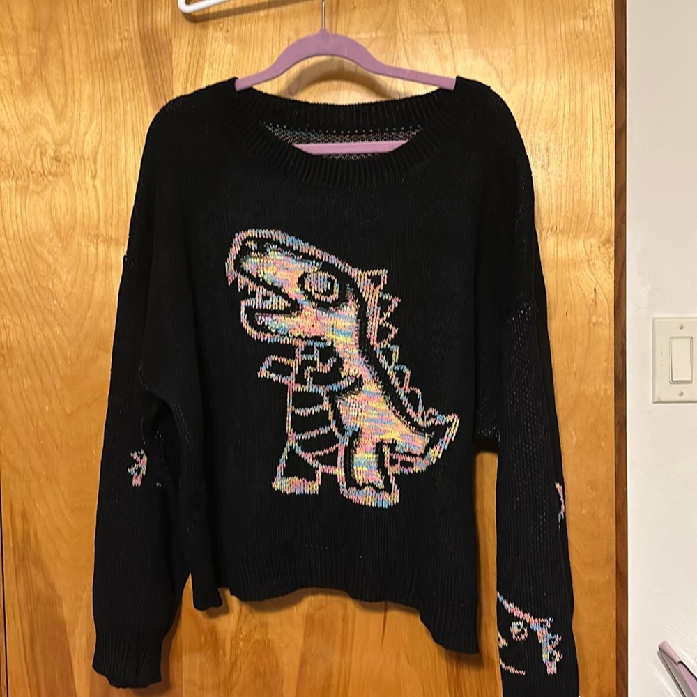 Women’s SHEIN Dinosaur Sweater, Size 3x